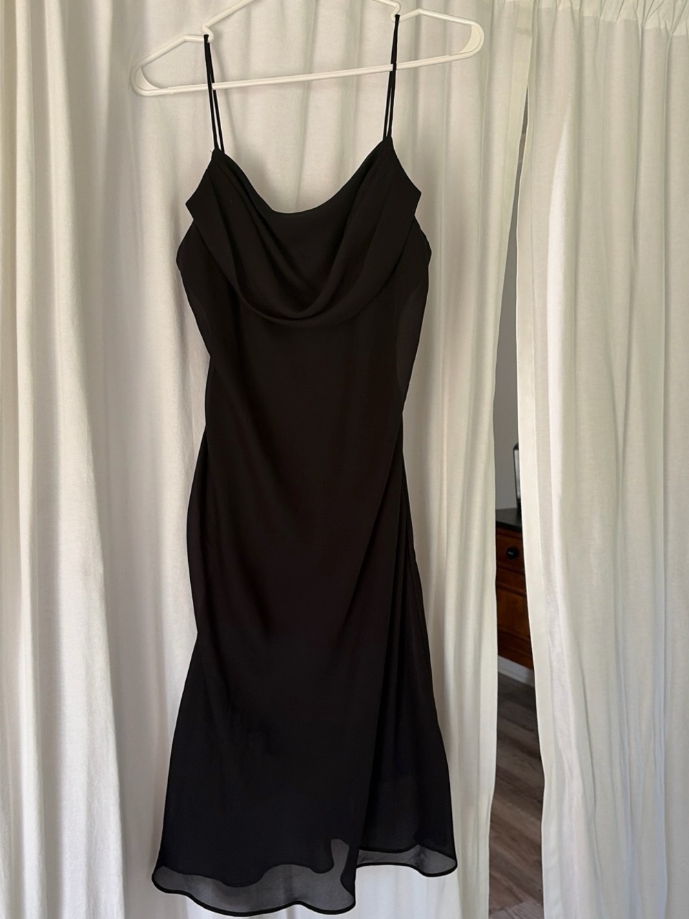 Jump Black Strapless Cowl Slip Dress